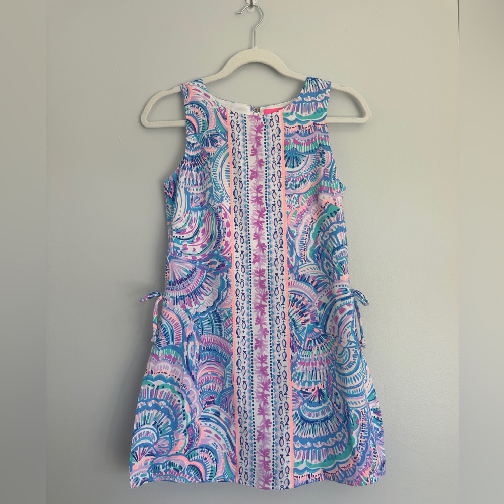 Lilly Pulitzer Sleeveless Printed Shift Dress - Blue, Pink, White